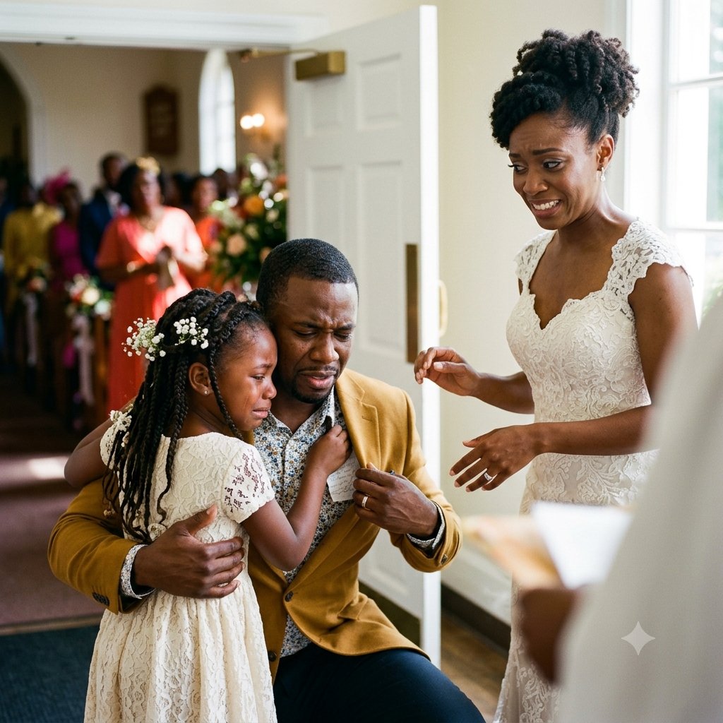 Ten minutes before my wedding, I found my seven-year-old daughter crying behind the chapel.