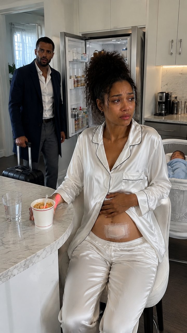 On New Year's Eve, I Came Home Early to Surprise My Family and Found My Recently Operated Wife Alone, Eating Cold Instant Noodles.