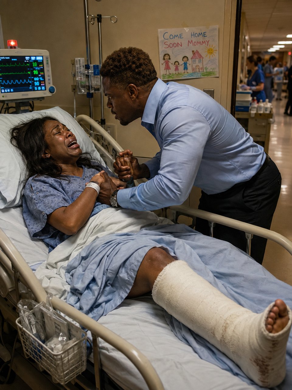 After a horrific car accident, I was rushed straight to the hospital.