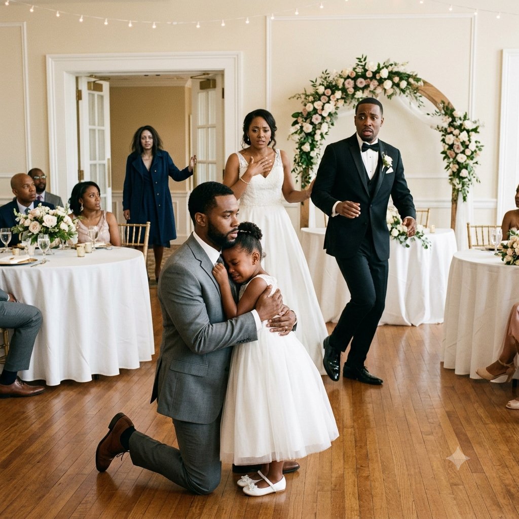 AT HIS OWN WEDDING, MY BROTHER-IN-LAW SL@PPED HIS SEVEN-YEAR-OLD DAUGHTER FOR CRYING OVER HER "DE@D" MOTHER—BUT HE DIDN'T KNOW I HAD BROUGHT SOMEONE WITH ME.