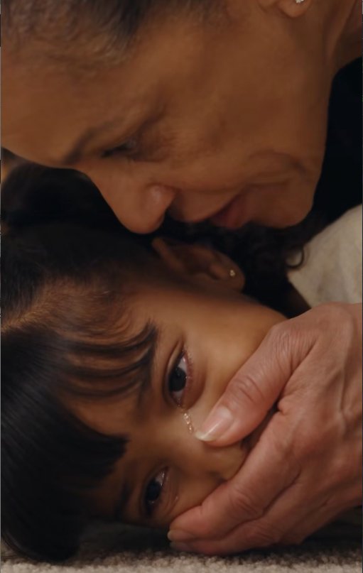 I heard Lily's muffled cry before I reached the study.