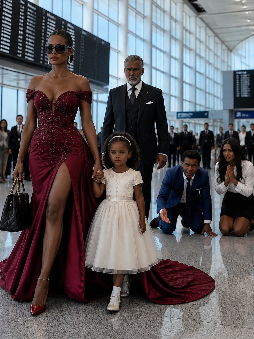 My husband's mistress repeatedly made my five-year-old daughter cry right in front of him, but only hours later, an entire ballroom of billionaires fell completely silent when my little girl ran into the arms of the richest man in the room and said, "Grandpa, she's the one who hurt me."