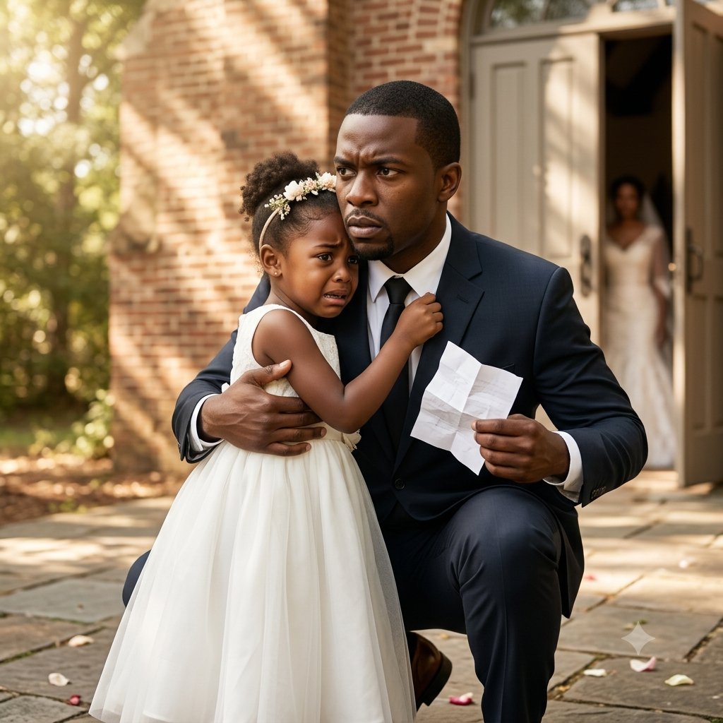 Ten minutes before my wedding, I found my seven-year-old daughter crying behind the chapel.