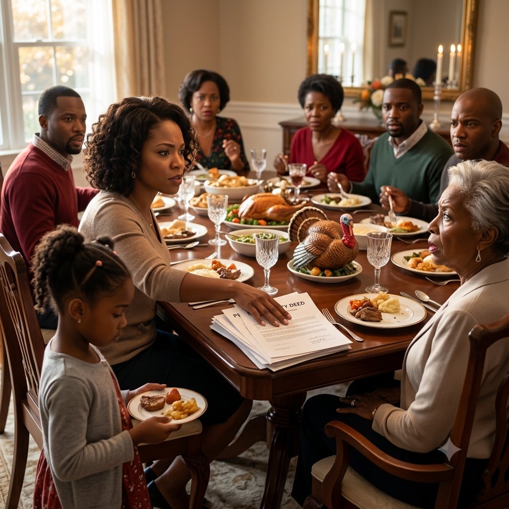 Grandma Kicked The Little Girl Out Of Her Chair During Thanksgiving Dinner.