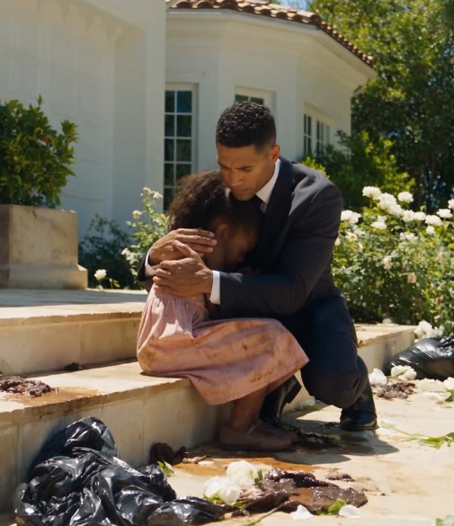 I came home two weeks early and found my eight-year-old daughter on her knees in a pile of rotting garbage.