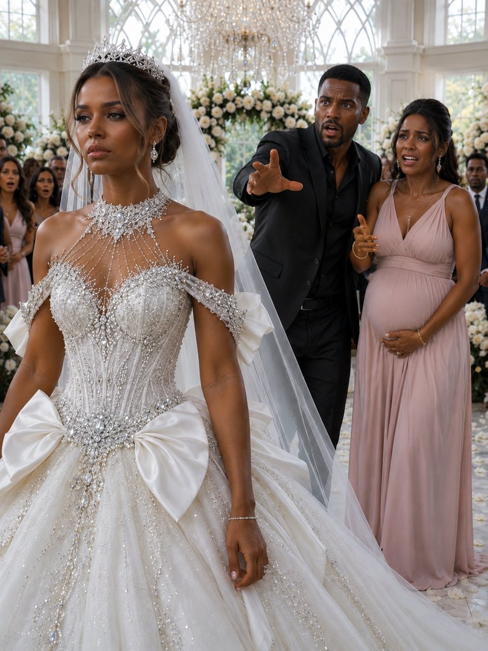 On my wedding day, my fiancé stepped into the venue with his brother's pregnant widow in his arms and, in front of nearly 200 guests, told me: