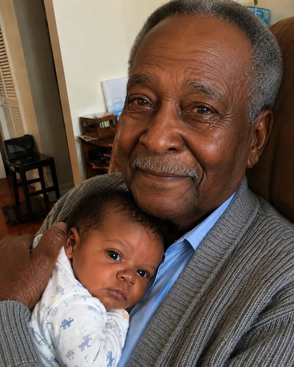 "After I gave birth, I brought my baby to meet the grandpa who raised me — but the moment he saw her face, he burst into tears and said, "This is impossible.
