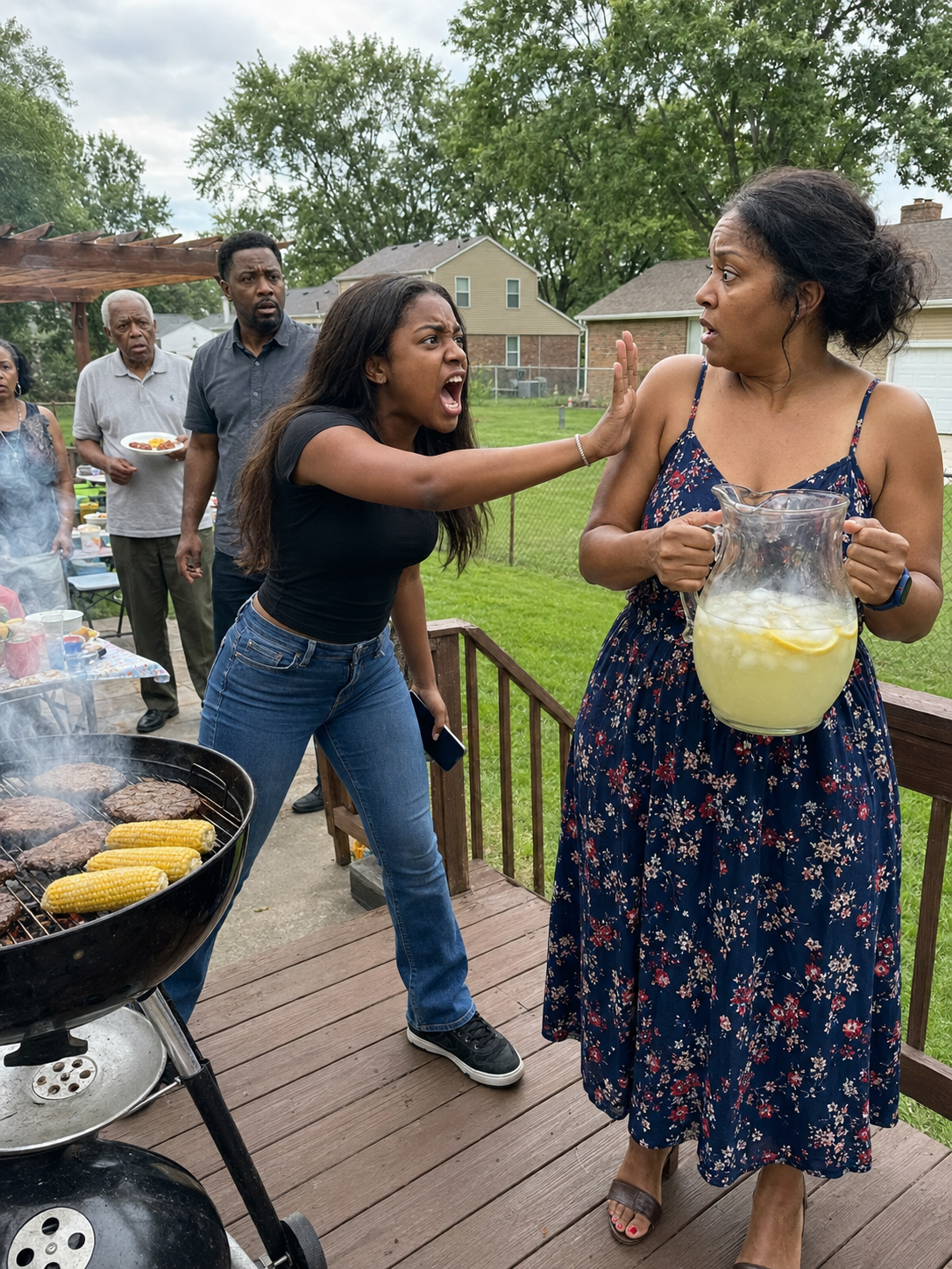 At a family barbecue, I accidentally bumped into my husband's daughter, and she screamed, "Don't ever touch me again!"