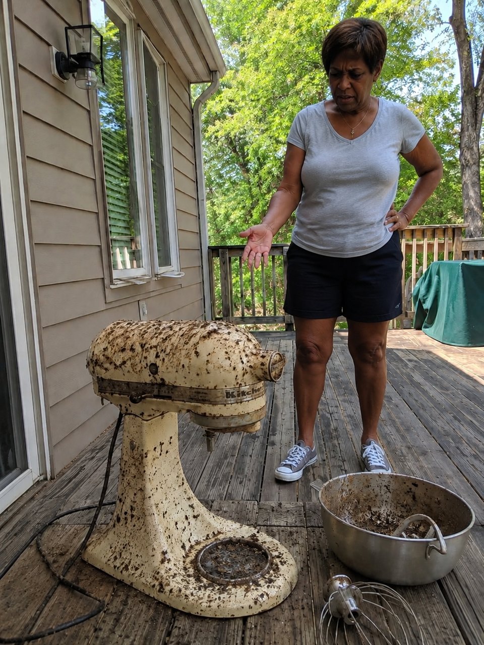 My Neighbor Talked Me Into Lending Her My Late Mom's Mixer — When She Broke It, Didn't Even Wash It, and Dumped It on My Porch, I Decided She Needed a Lesson