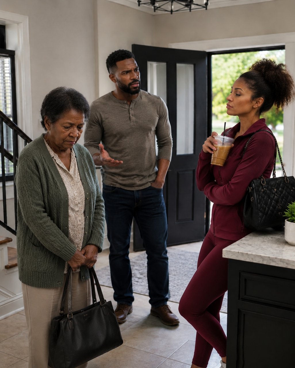 By the time my wife said, "Not my problem," my eighty-two-year-old mother was already standing at the front door with her hospital bag in both hands.
