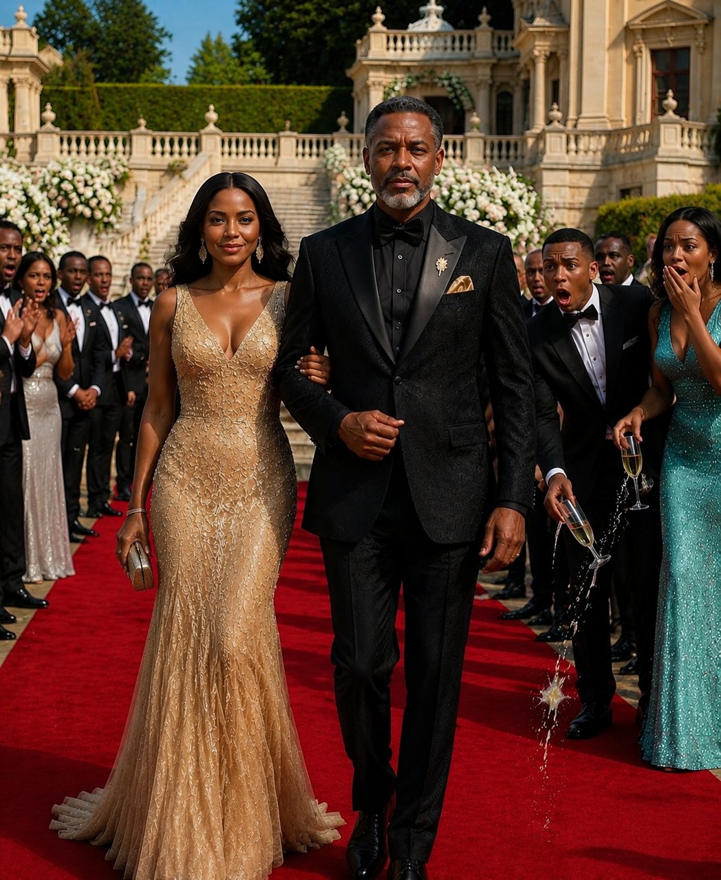 My husband kept me hidden at his company party because he was ashamed of my cheap dress…