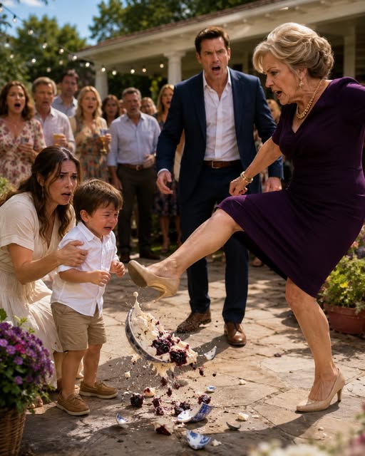 My 4-Year-Old Son Brought A Pieces of The Homemade Cake to My Mother-in-Law in Front of 20 Relatives, and She K:ick:ed It Across the Patio, Saying, “Don’t Call Me Grandma.