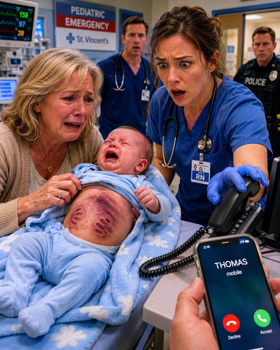 My Son Begged Me Never to Remove My Grandson’s Onesie—Then an ER Nurse Saw What Was Hidden Under It and Immediately Called Security.