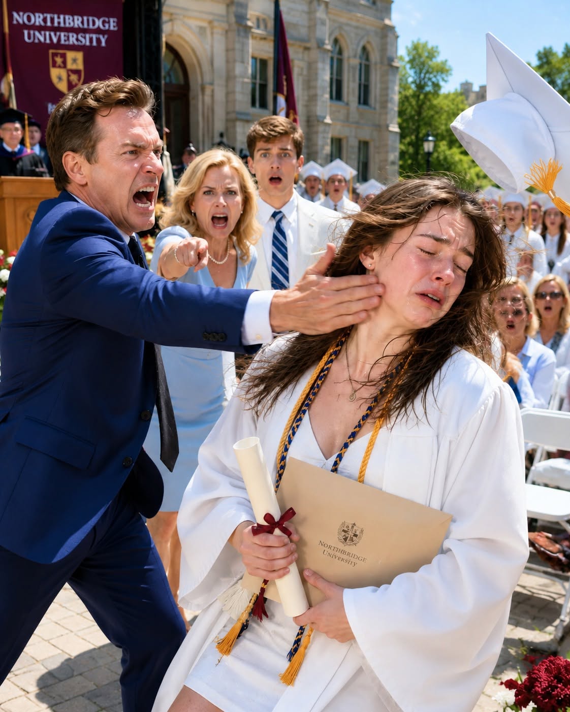 My Father Slapped Me at Graduation and Called Me a Fraud—So I Took the Microphone and Revealed Who Had Really Stolen My College Money.