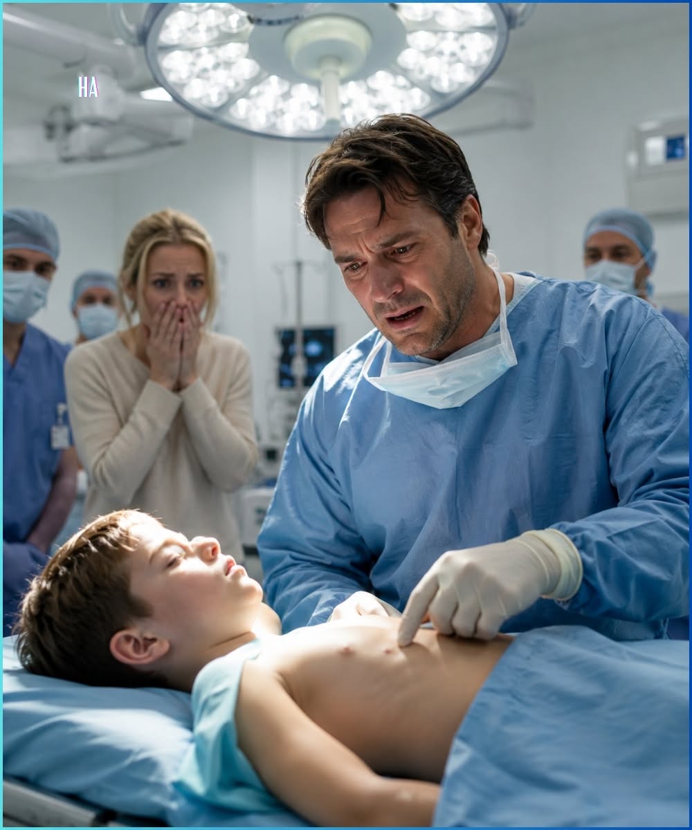 A surgeon noticed one tiny mark beneath his dying patient’s ribs—and realized the boy on his operating table might be the son he buried nine years ago.