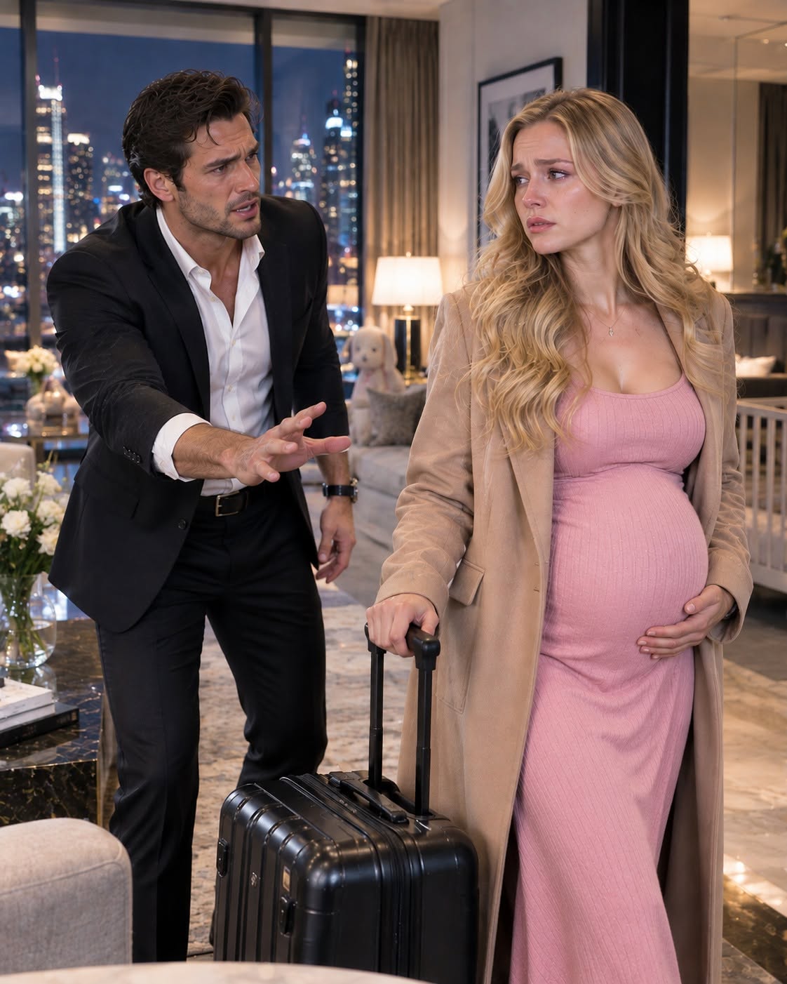 At 2:17 a.m., a Chicago crime boss came home smelling like another woman—and found his seven-months-pregnant wife packed to disappear with a secret that could destroy his entire empire.