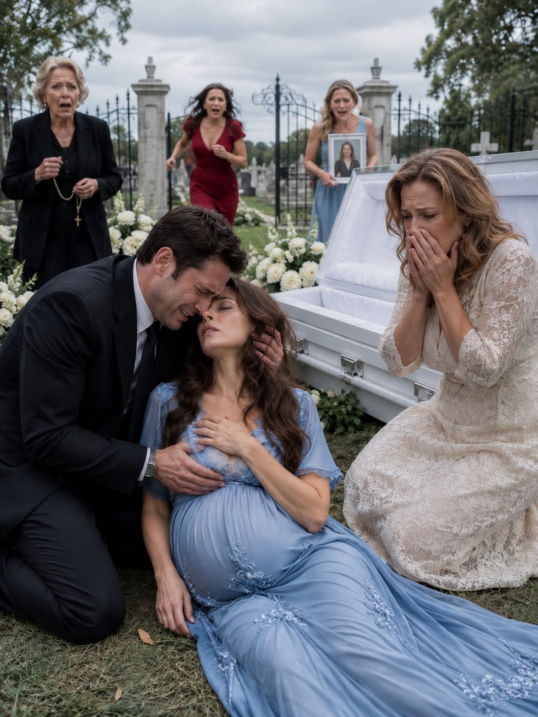 They were burying my wife when her coffin broke open—and when I saw her hand move, three people at the funeral turned white and ran.