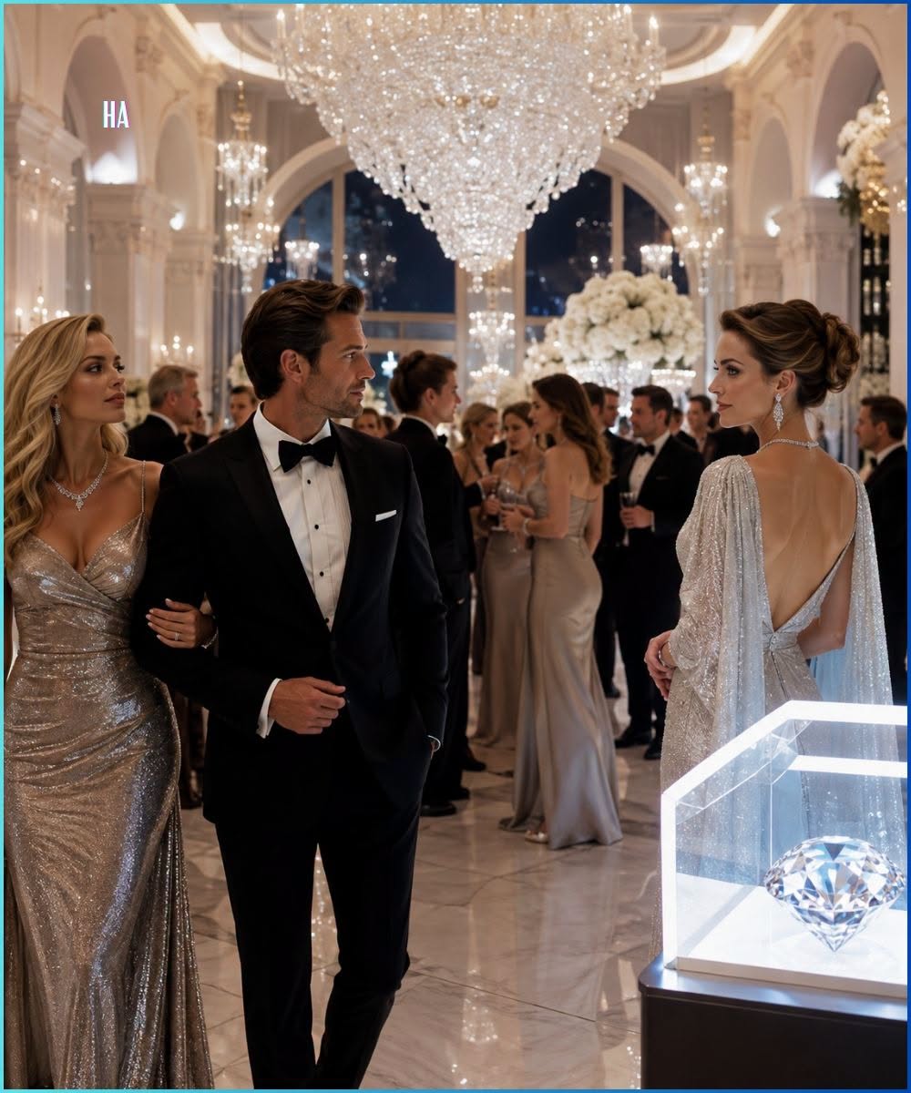 He proudly walked into the most exclusive diamond gala with his mistress on his arm—then his wife descended the staircase and every billionaire in the room stood up for her.