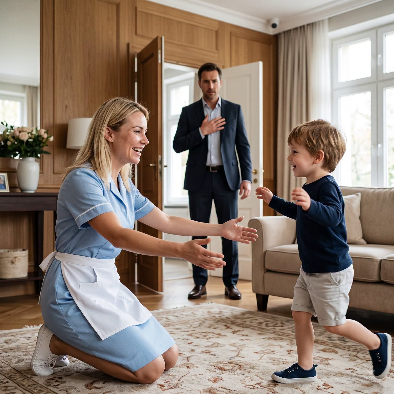 The millionaire thought his new nanny was secretly hurting his son—until the hidden cameras revealed what his three-year-old boy was doing for her every night.