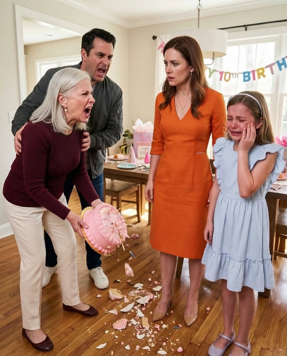 My MIL destroyed my daughter’s 10th-birthday cake and declared, “No son, no celebration”—then my husband agreed, never realizing my one-word response would cost them everything.