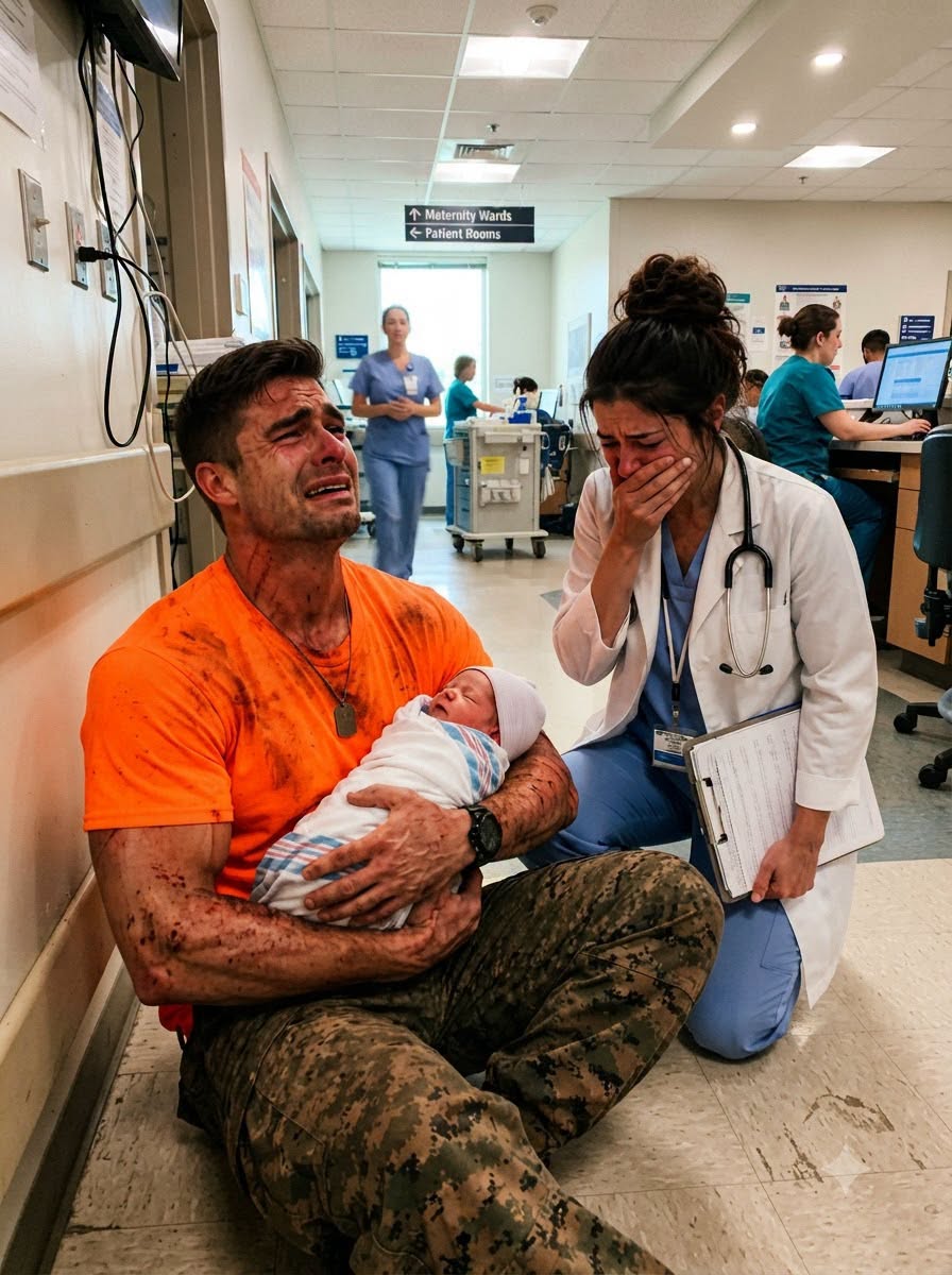 A scarred veteran held an abandoned two-pound baby—and when she stopped crying instantly, the nurse saw the name on his military ID and realized this baby was never abandoned by accident…