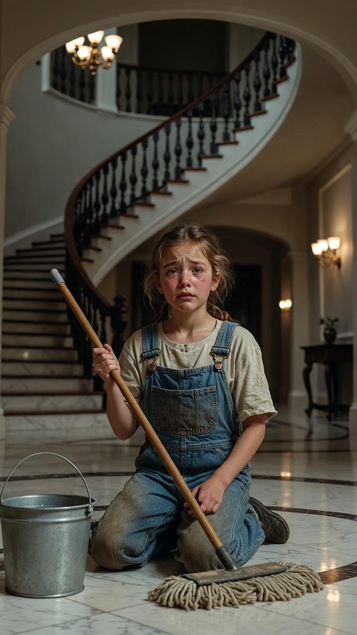 “He Came Home Early… and Found His Daughter Cleaning Floors Like a Servant”.V