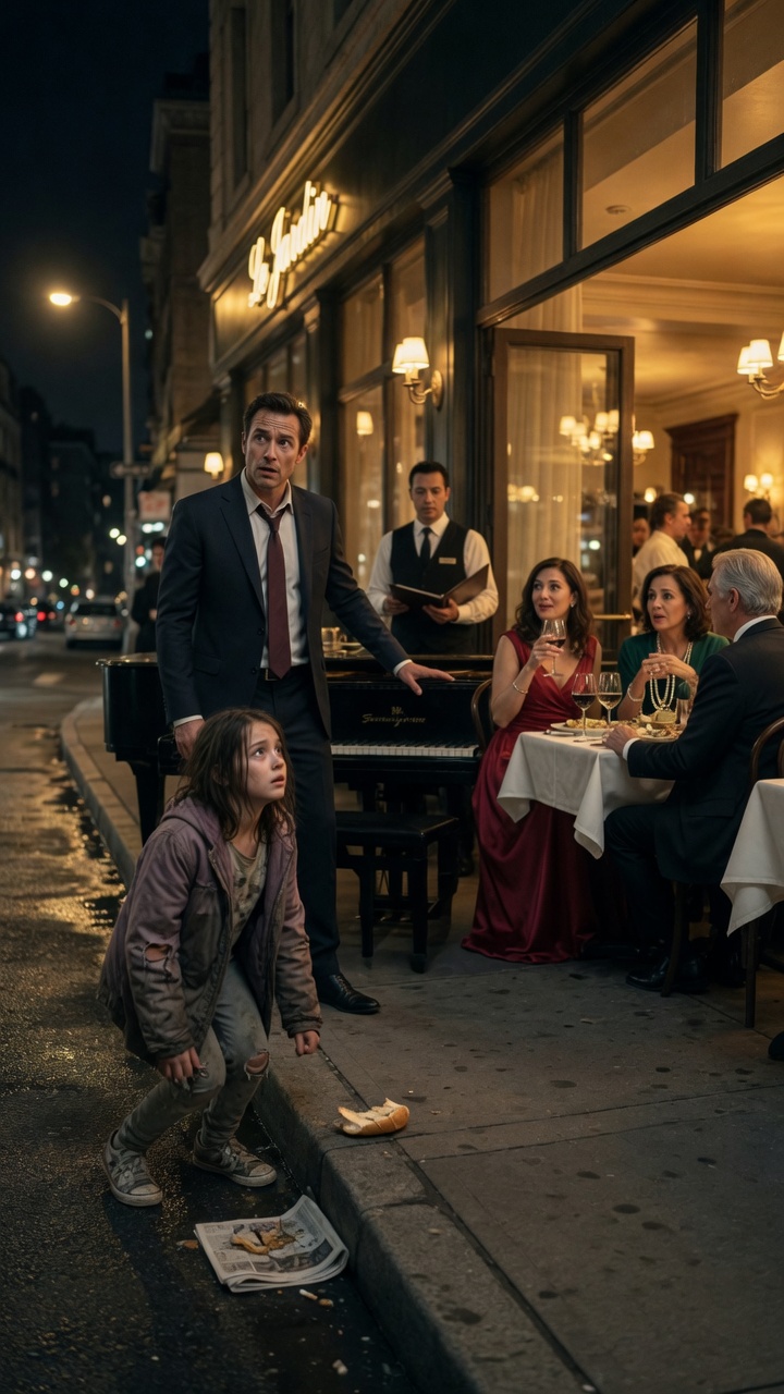 They Threw Bread at a Beggar Girl—Until Her Song Exposed a Billionaire’s Past.V