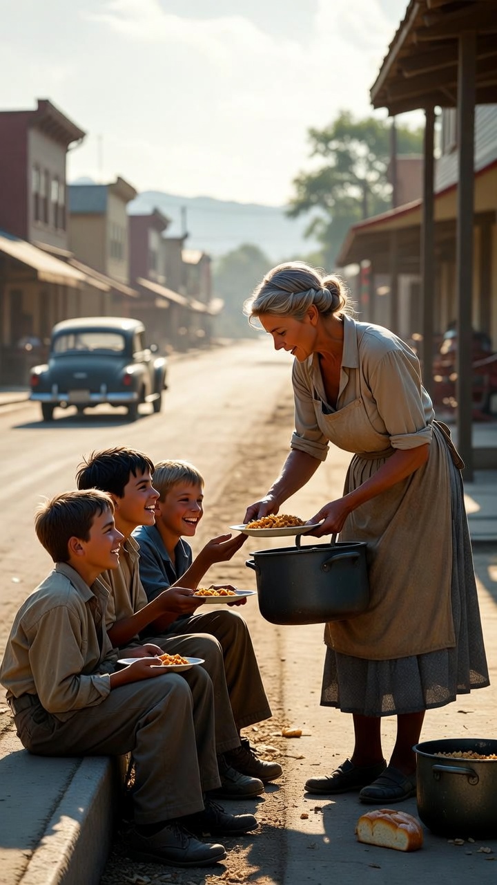 She Fed Three Homeless Kids… Years Later, Three Rolls-Royces Stopped for Her.H