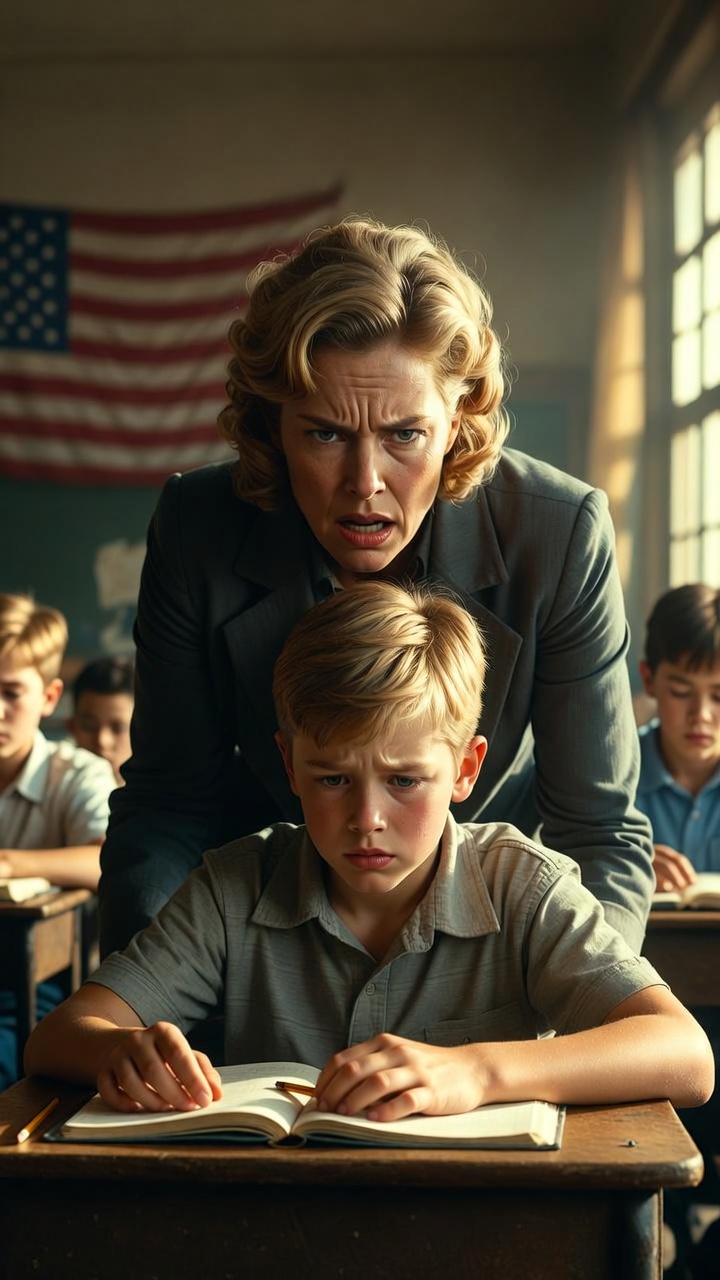 The Teacher Said His Father Abandoned Him… Then the Door Opened.H