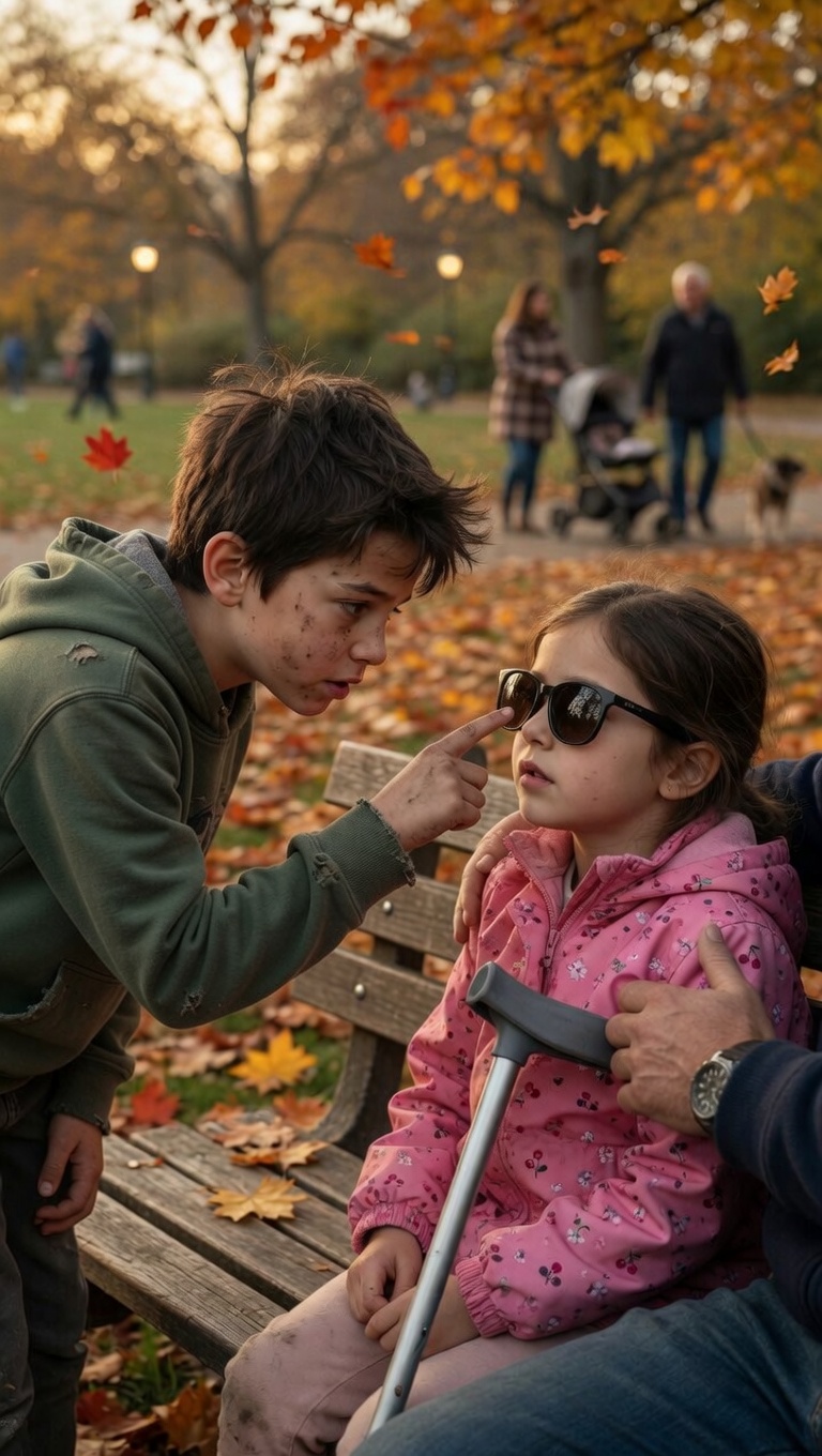 A Stranger Said His Daughter Wasn’t Blind—Seconds Later, Her Whisper Exposed the Truth.V