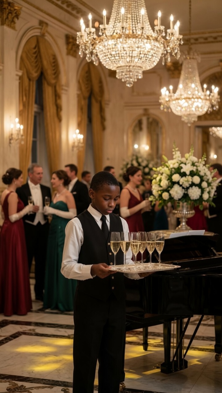 “Can I Play the Piano?” — The Waiter Boy’s Performance Left the Entire Room Speechless.V