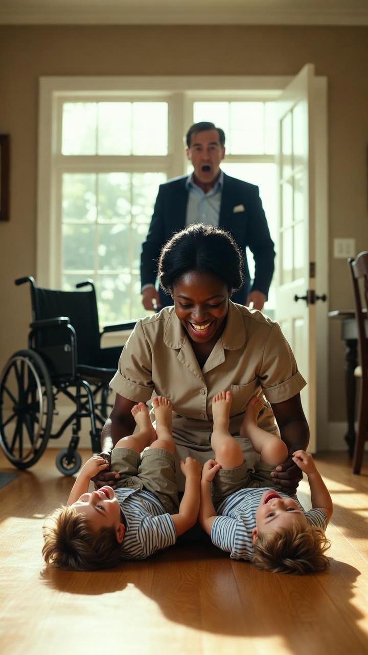 He Came Home Early and Found His Paralyzed Sons Standing — What the Housekeeper Did Changed Everything.H