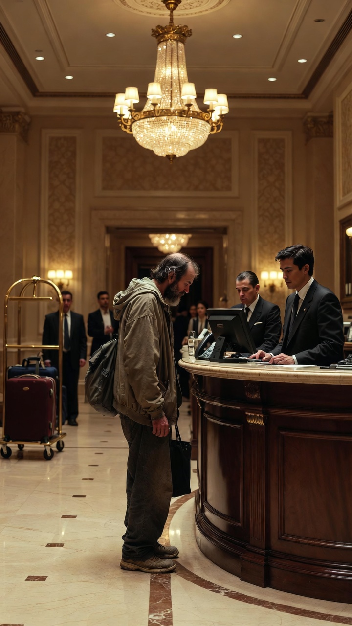 A “Beggar” Walked Into a 5-Star Hotel… And Everything Went Wrong.H