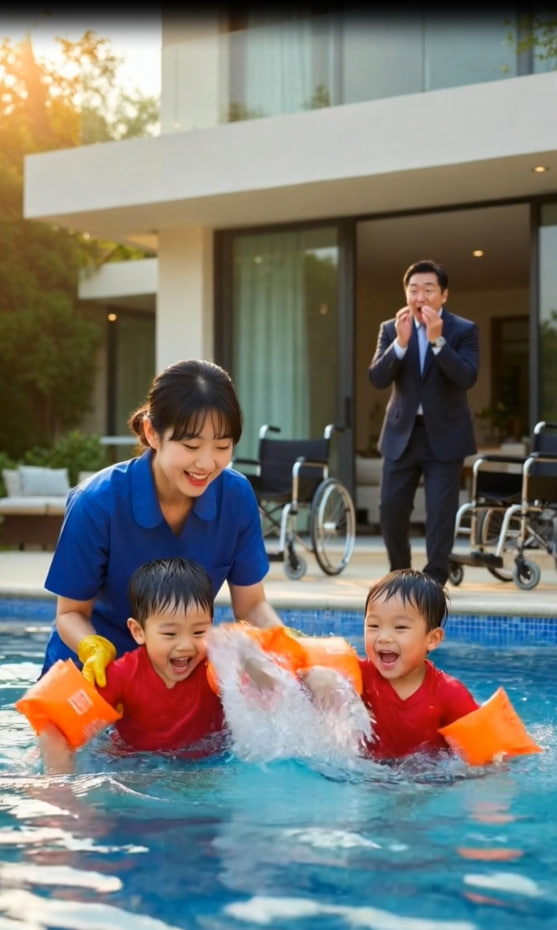 “He Heard His Sons Laugh for the First Time in Years… What the New Nanny Was Doing Changed Everything”.V