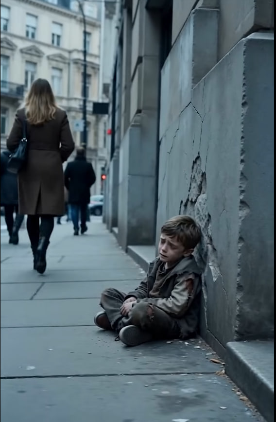 A Rich Boy Hugged a Homeless Child… Then His Mother Saw His Face.H