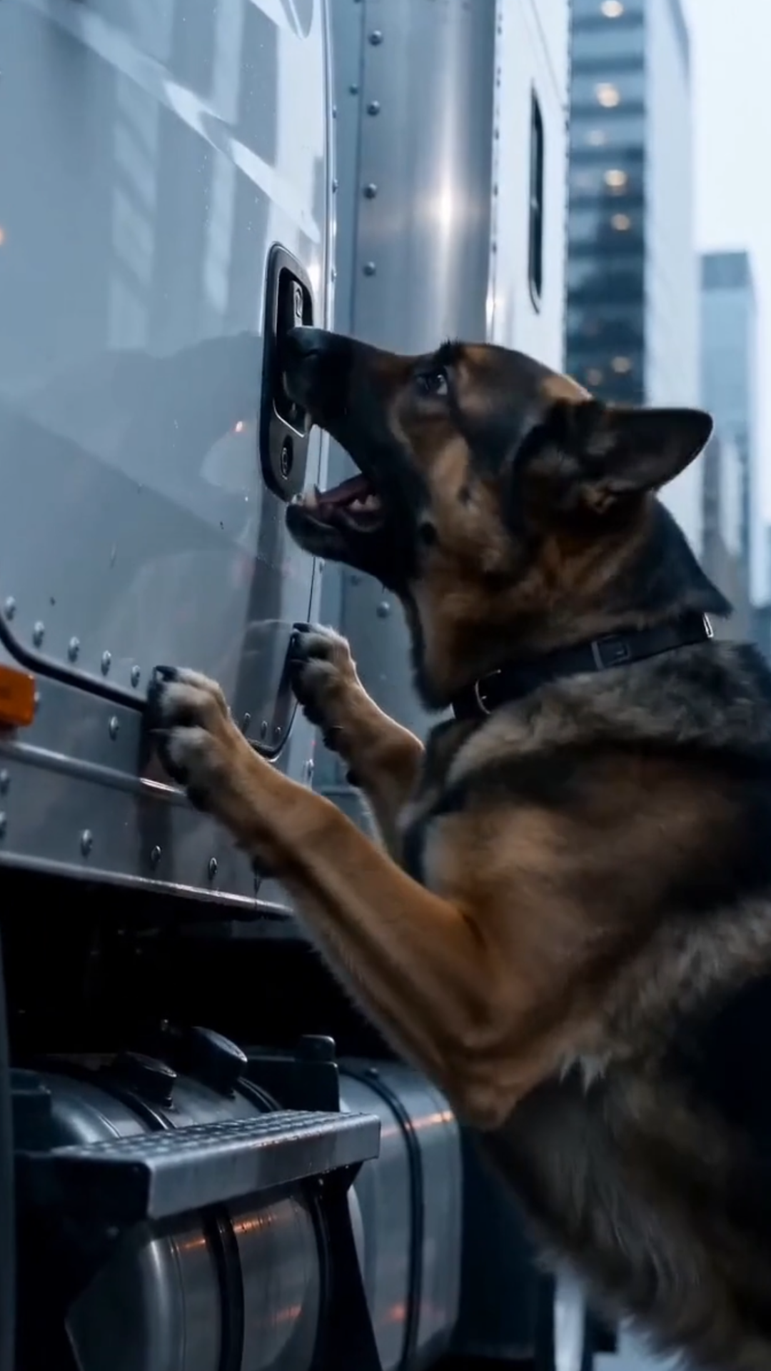 “Un perro detuvo un camión y reveló un secreto conmovedor”