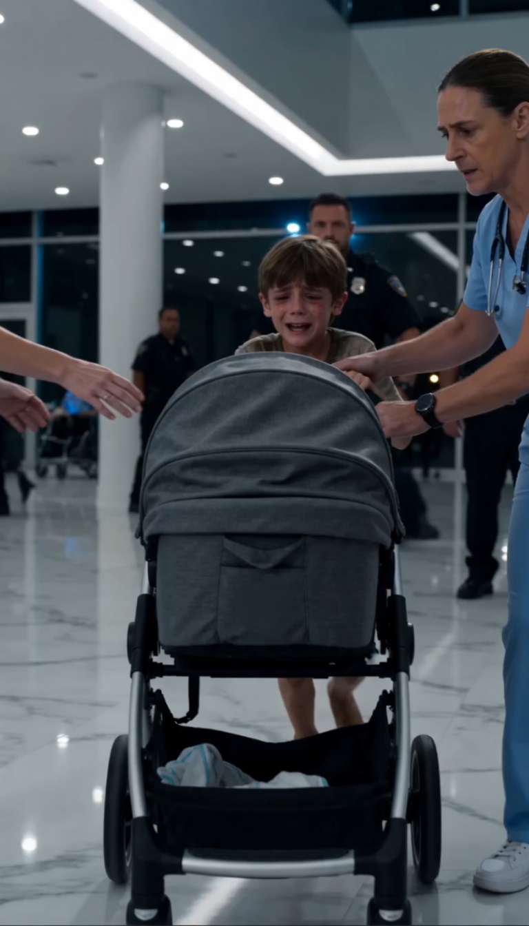 Part 2: A Poor Boy Grabbed A Millionaire Woman’s Baby Stroller In A Hospital Lobby — Then Screamed, “That’s My Sister!”