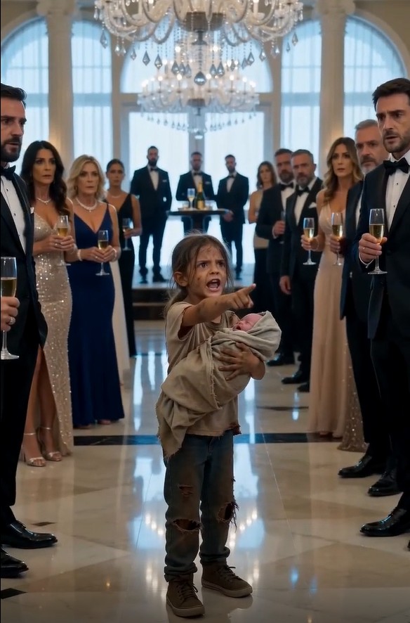 UNA NIÑA INTERRUMPIÓ LA GALA CON EL BEBÉ QUE LA NOVIA QUISO HACER DESAPARECER