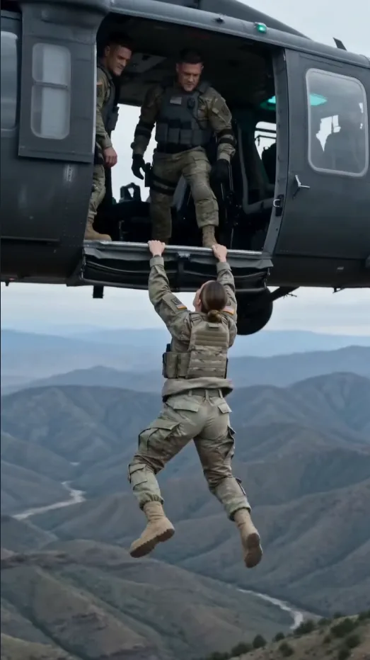 SUS SOLDADOS ARROJARON A LA CAPITANA DESDE EL HELICÓPTERO, PERO SEGUNDOS DESPUÉS UNA VOZ EN LA RADIO LOS DEJÓ PARALIZADOS
