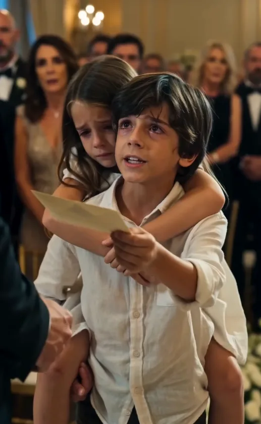 DOS NIÑOS INTERRUMPIERON SU BODA... Y UNA CARTA REVELÓ QUIÉN ERA REALMENTE LA NOVIA