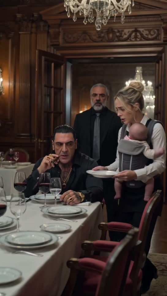 LA CAMARERA DERRAMÓ VINO SOBRE EL JEFE DE LA MAFIA, PERO CUANDO ÉL VIO SU MEDALLÓN DIJO: “NADIE TOCA A MI HIJA”