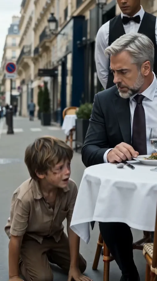 Un hombre de mediana edad estaba disfrutando de su comida cuando, de repente, un niño corrió hacia él, le entregó una fotografía y le hizo una súplica que lo dejó profundamente preocupado.
