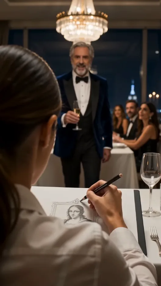 El millonario gastó tres millones de dólares para que pintaran su propio retrato y se burló de la empleada… pero un detalle que ella pintó le hizo darse cuenta de que lo habían engañado.