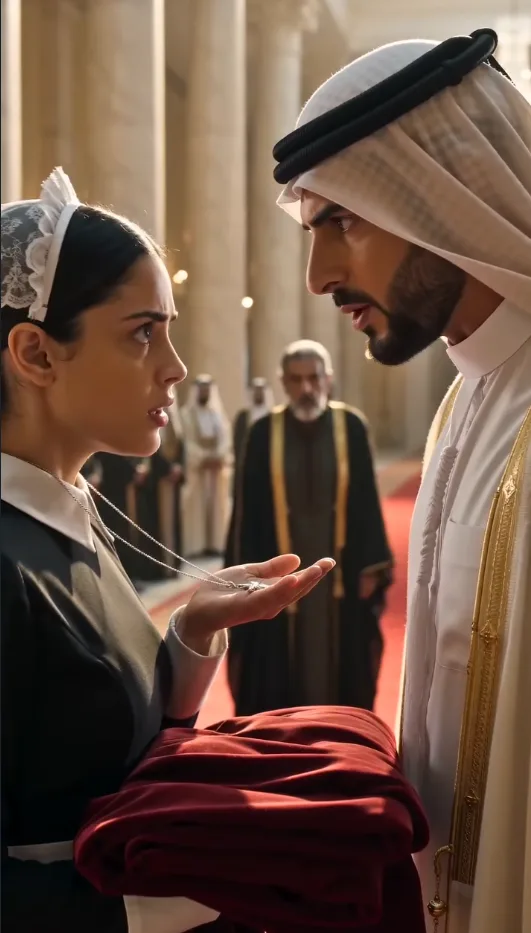 LE CHEIKH VOULAIT FAIRE PASSER SA SERVANTE POUR SA FEMME… PUIS UN PENDENTIF EST TOMBÉ DE LA ROBE ROUGE