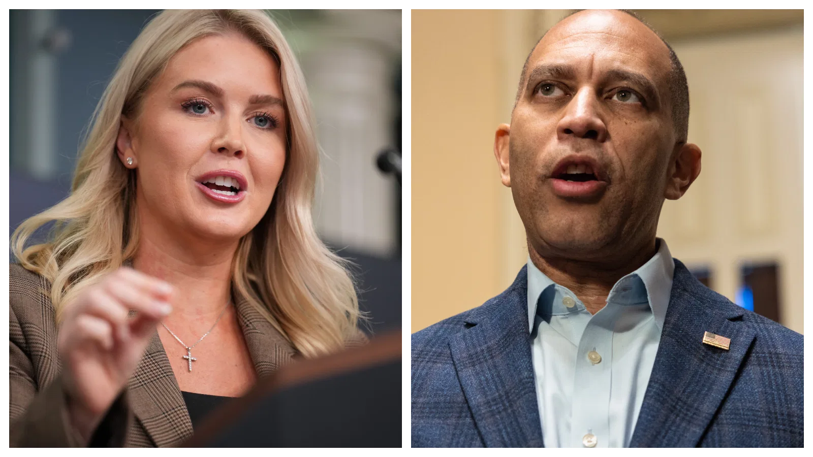 House Minority Leader Hakeem Jeffries Attacks Press Secretary Karoline Leavitt - And She Makes Him PAY Dearly