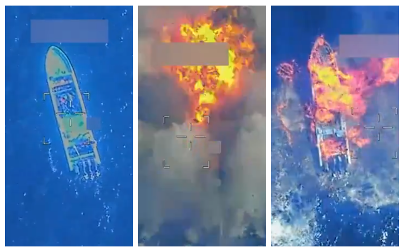 WATCH: Another Drug Boat Crew Meets Their Fate - Dramatic Footage Released