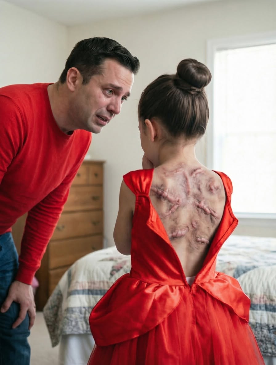I never thought a short, rehearsed-sounding text from my 8-year-old daughter asking me to come to her room alone would lead me to discover the handprint bruises covering her back—and the terrifying family secret she’d been hiding since February.