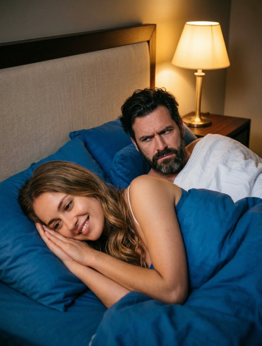 I snuck home two days early to surprise my wife, only to freeze in our pitch-black, empty bedroom while she breathed into the phone that she was curled up fast asleep right next to me.