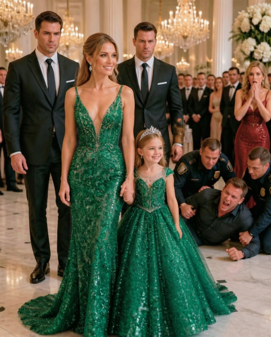 "I brought my 6-year-old daughter to surprise my husband at his fancy company gala, holding the glittery paper necklace she’d spent all afternoon making him, only for his secretary to smirk and tell me his real wife and son were already upstairs celebrating their future together. I knelt to gently cover my little girl’s ears so she wouldn’t hear the secretary sneer that my husband had a whole other family waiting in the executive suite, then called my third brother Victor and gave him one cold, final order: take away every single thing Dominic thought he owned. For years I hid that I was a Sterling, the heiress to one of the country’s most powerful families, because I wanted Dominic to love me for me—right up until the moment I realized his entire struggling company had only survived because my brothers had been secretly propping it up the whole time."