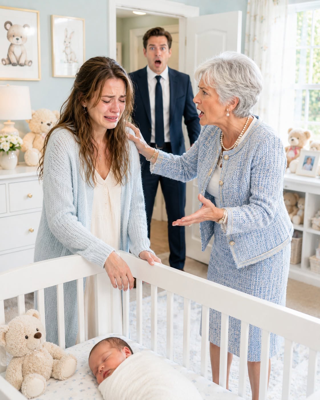 At exactly 2:00 a.m. I pulled up the hidden nursery camera feed from my downtown Dallas office, and watched my own mother march in, grab my exhausted, sleep-deprived wife by the hair, and drag her screaming across the floorboards right next to our crying newborn’s crib.